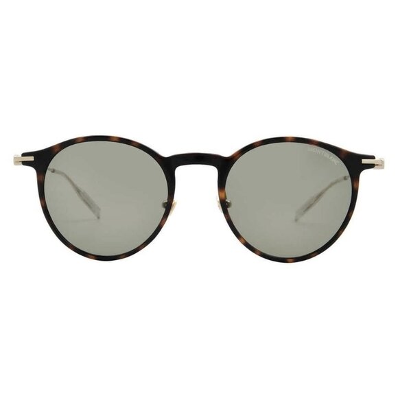 FX01356B MontBlanc Green Phantos Men's Sunglasses MB0097S 007 50 MB0097S 007 50 - Picture 1 of 5